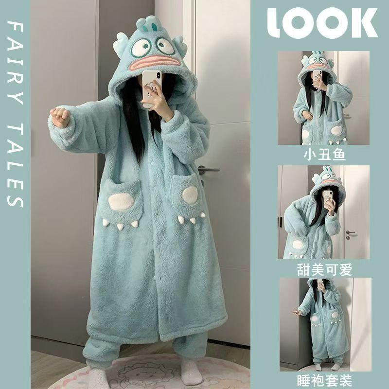 Winter Clothing Kids - Hot Kawaii My Melody การ์ตูนชุดนอนชุดนอนหญิงกางเกง Hangyodon
