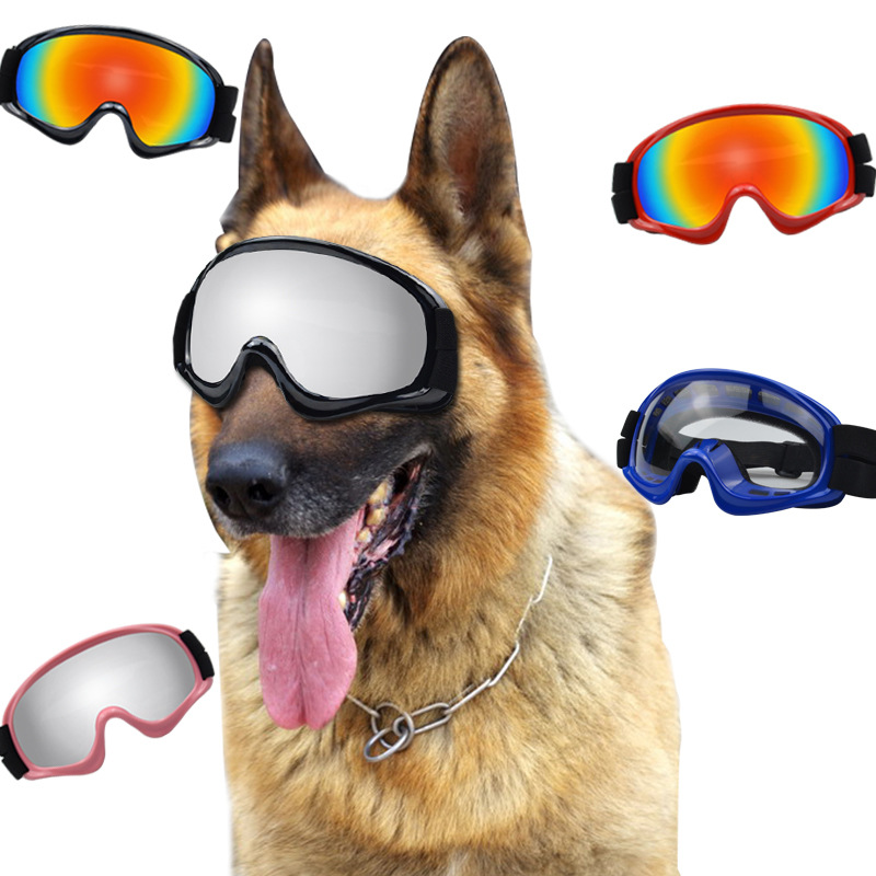 Snow Goggle Uv - ผลิตภัณฑ์สำหรับสัตว์เลี้ยง แว่นตาสำหรับสุนัข ป้องกันลม สำหรับสุนัขขนาดกลางและขนาดใหญ่ แว่นกันแดดสำหรับสุนัขทหาร ป้องกันหิมะ