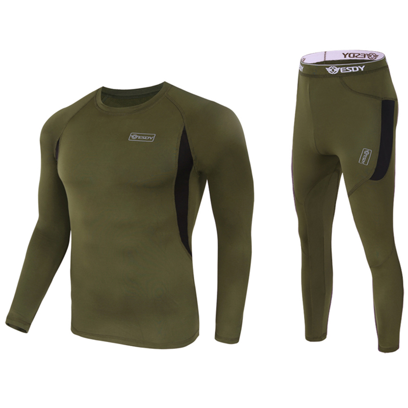 Winter Clothing Layers - ใหม่ฤดูหนาวขนแกะความร้อนขี่จักรยานฐานชั้นBreathable Racingชุดชั้นในสําหรับชายวิ่งเดินป่ากีฬากลางแจ้งเสื้อผ้าA152