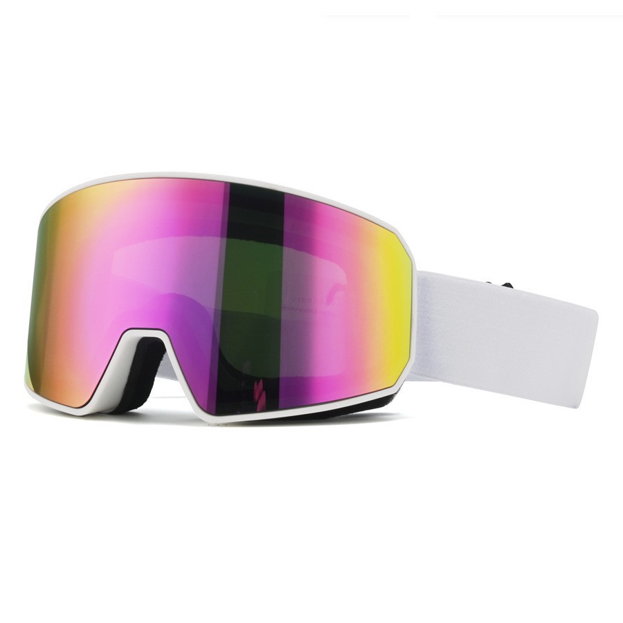Snow Goggle Uv - แว่นตาสกีแบบสองชั้นป้องกันฝ้า - ป้องกันรังสียูวี แว่นตาสำหรับกีฬาหิมะและกิจกรรมกลางแจ้ง