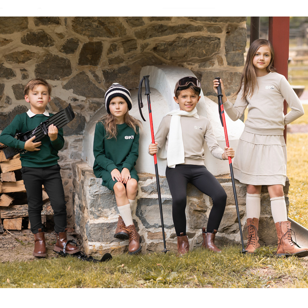 Winter Clothing Kids - AP 2025 AWคอลเลกชันสกีเด็กชายหญิงผ้าฝ้ายสบายๆปักพิมพ์Sporty Family Matchingเสื้อผ้าชุดเสื้อ
