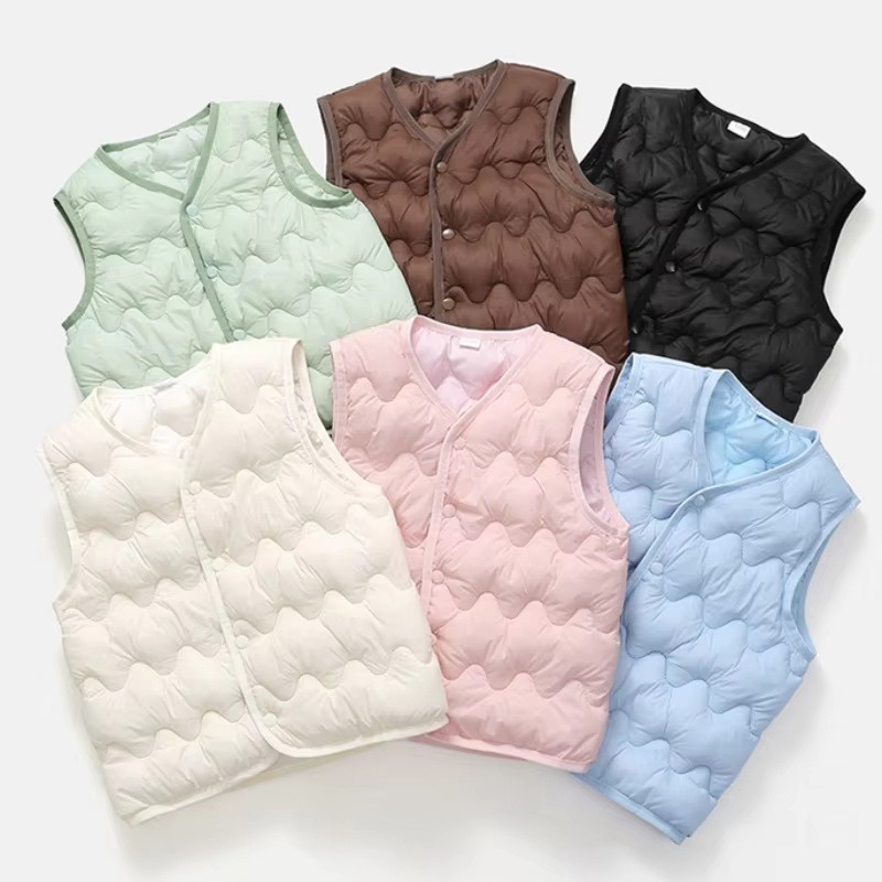 Winter Clothing 1 Year Old - เสื้อกั๊กเด็กอุ่นสบาย ผ้าฝ้าย แฟชั่นเรียบง่าย สำหรับเด็กชาย เด็กหญิง ทารก
