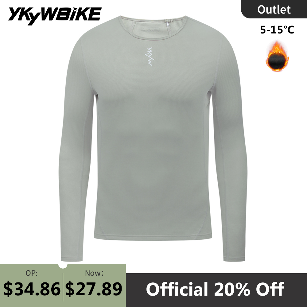 Winter Clothing Layers - เสื้อปั่นจักรยานชาย YKYWBIKE สำหรับฤดูหนาวและฤดูใบไม้ร่วง แขนยาว เสื้อซับในสำหรับปั่นจักรยานเสือหมอบ เสื้อจักรยาน