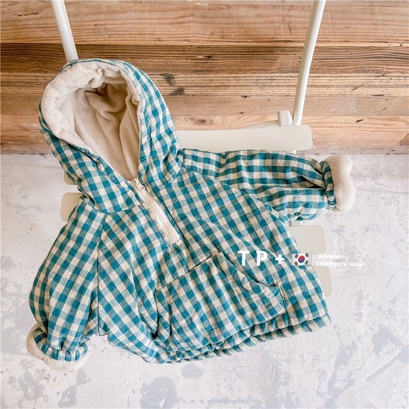 เสื้อแจ็คเก็ตเด็กแฟชั่นลายสก็อ - Winter Clothing 1 Year Old บทวิจารณ์และราคา