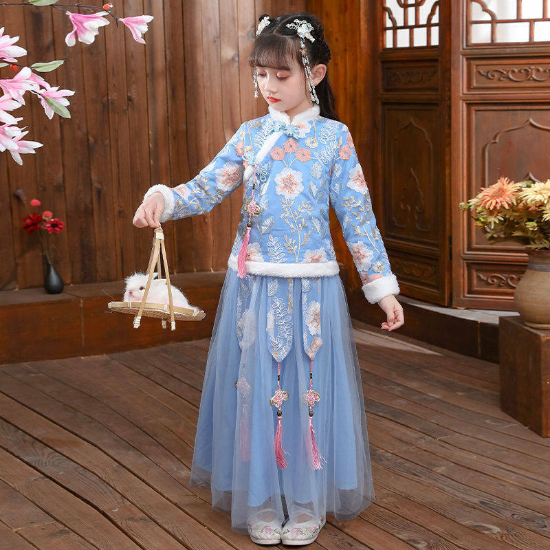 Hanfu 2024ชุดเด็กผู้หญิงแบบโบร - Winter Clothing For Babies บทวิจารณ์และราคา