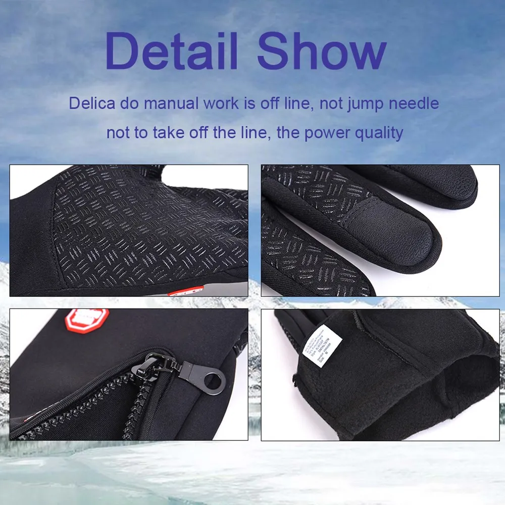 ผู้ชายผู้หญิงถุงมือขี่จักรยานฤ - Knit Glove Touch Screen บทวิจารณ์และราคา