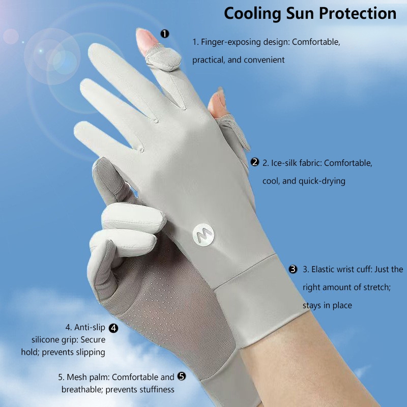 ครีมกันแดด ถุงมือผ้าไหมน้ำแข็ง - Knit Glove Touch Screen บทวิจารณ์และราคา