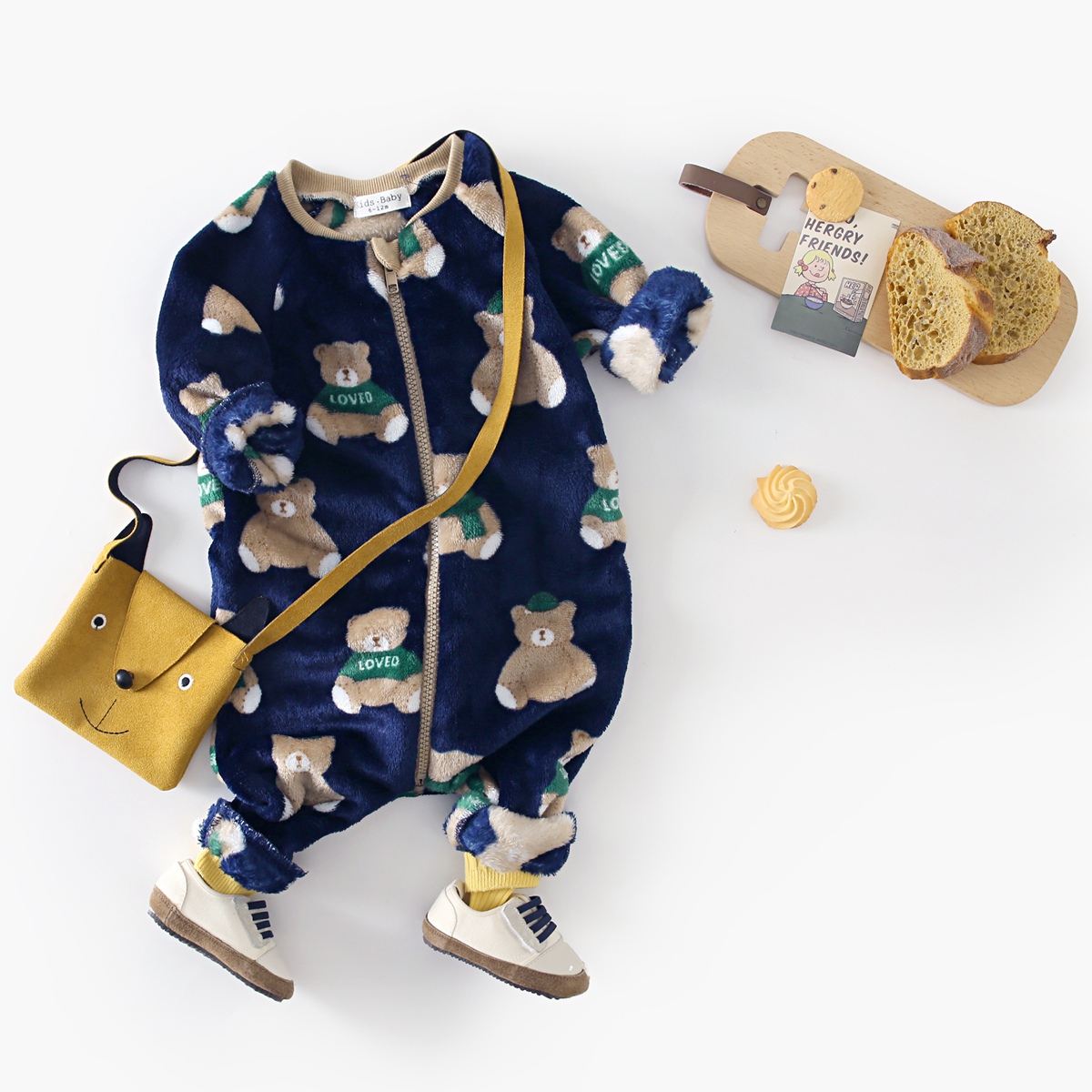 ชุดจั๊มสูทเด็กอ่อนแขนยาวผ้าฟลี - Winter Clothing 1 Year Old บทวิจารณ์และราคา