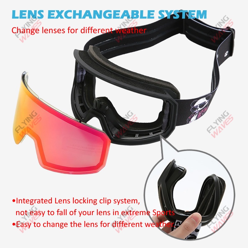 แว่นตาสกีเลนส์คู่แบบใหม่ OTG แ - Snow Goggle Uv บทวิจารณ์และราคา