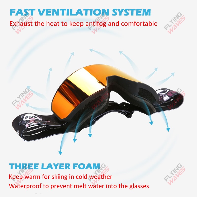 แว่นตาสกีเลนส์คู่แบบใหม่ OTG แ - Snow Goggle Uv บทวิจารณ์และราคา