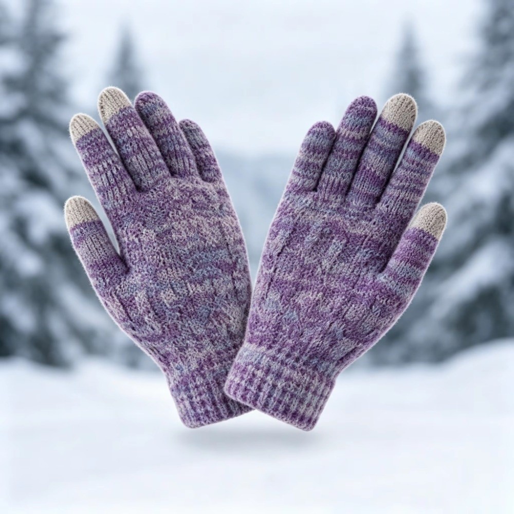 2 ชิ้น/เซ็ตแฟชั่นฤดูหนาวเด็กหม - Knit Glove Touch Screen บทวิจารณ์และราคา