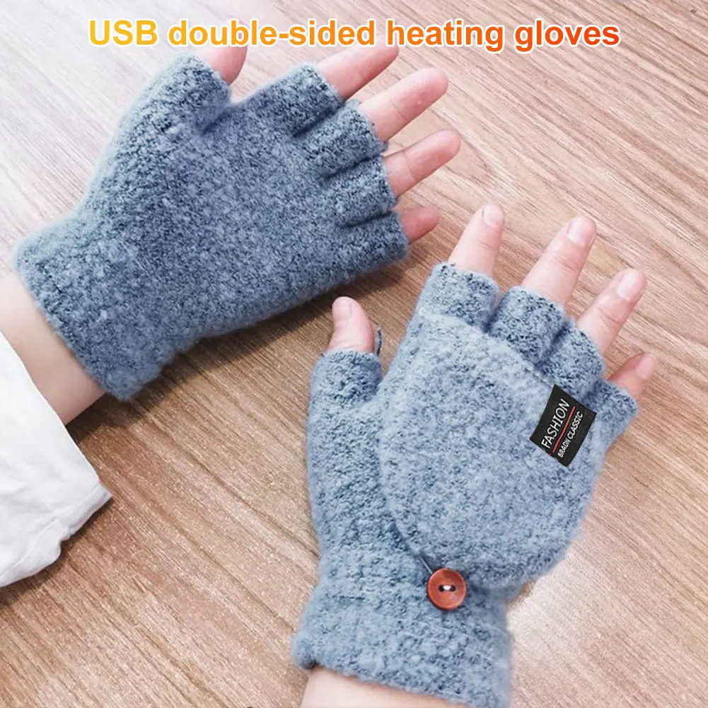 ถุงมือไฟฟ้า USB สำหรับฤดูหนาว  - Knit Glove Touch Screen บทวิจารณ์และราคา