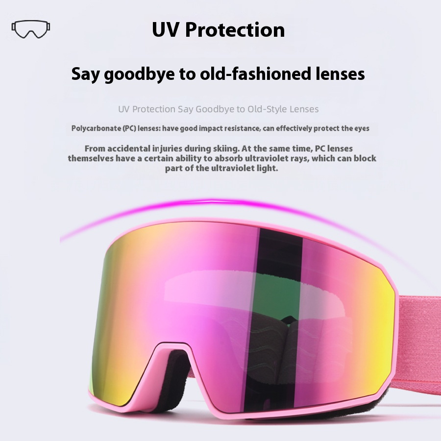 แว่นตาสกีแบบสองชั้นป้องกันฝ้า  - Snow Goggle Uv บทวิจารณ์และราคา