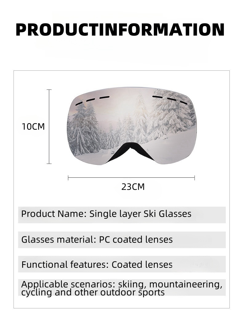 แว่นตาหิมะผู้ชายผู้หญิงกลางแจ้ - Snow Goggle Uv บทวิจารณ์และราคา