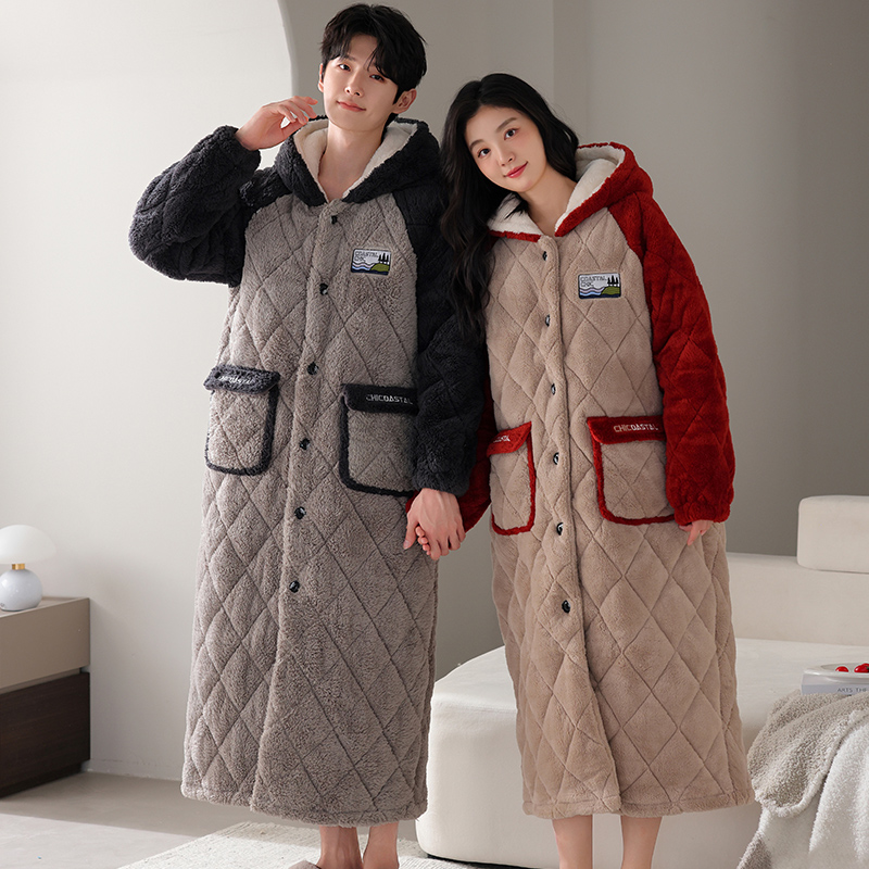 ชุดนอนคู่รักฤดูหนาวคุณภาพสูง ช - Winter Clothing Layers บทวิจารณ์และราคา