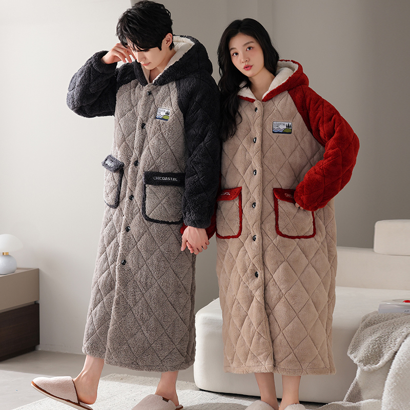 ชุดนอนคู่รักฤดูหนาวคุณภาพสูง ช - Winter Clothing Layers บทวิจารณ์และราคา