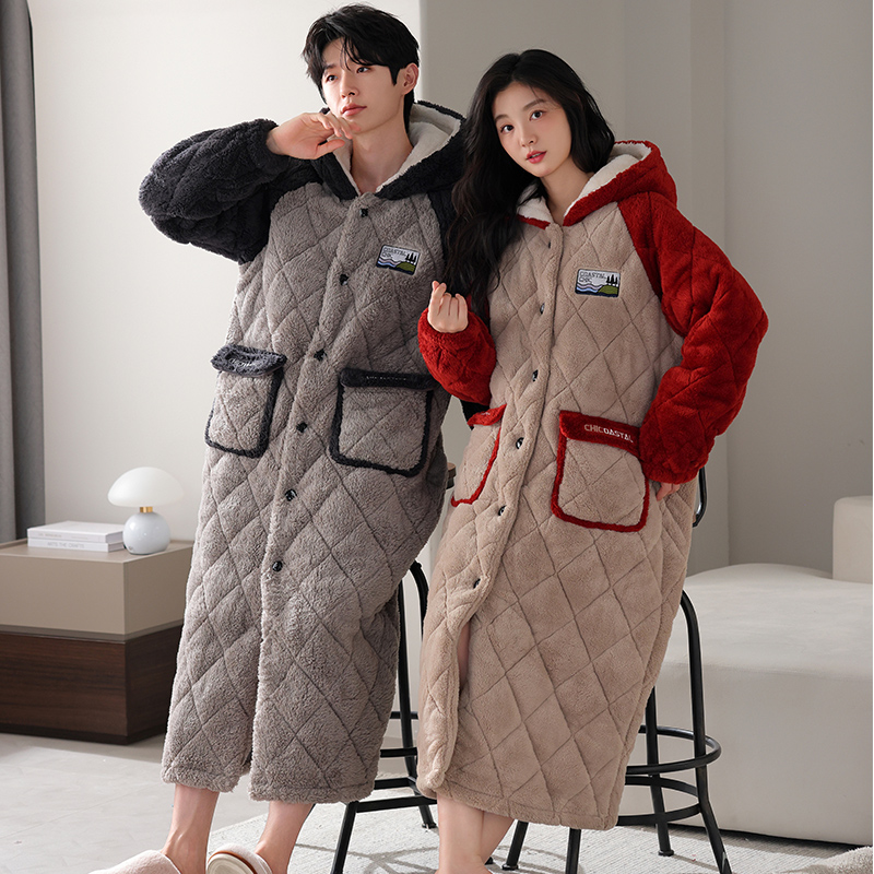 ชุดนอนคู่รักฤดูหนาวคุณภาพสูง ช - Winter Clothing Layers บทวิจารณ์และราคา
