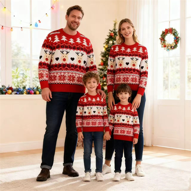 เสื้อครอบครัวลายคริสต์มาส เสื้ - Winter Clothing Kids บทวิจารณ์และราคา