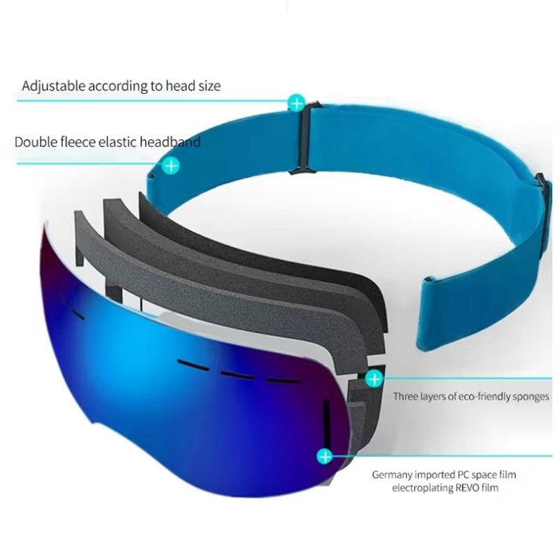 กีฬากลางแจ้งแว่นตาสกีป้องกันรั - Snow Goggle Uv บทวิจารณ์และราคา