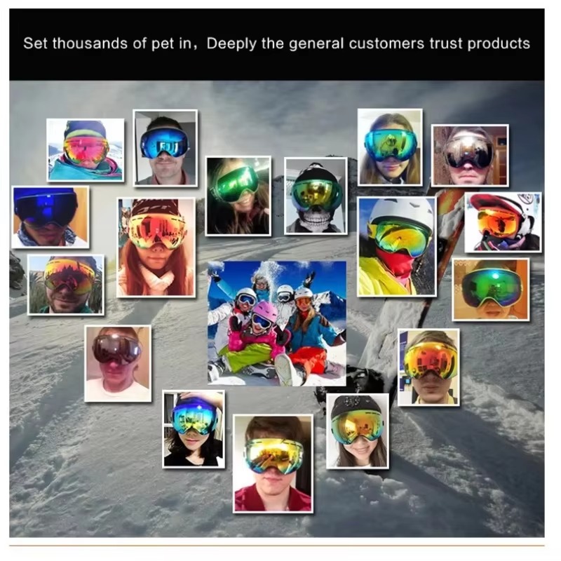 กีฬากลางแจ้งแว่นตาสกีป้องกันรั - Snow Goggle Uv บทวิจารณ์และราคา