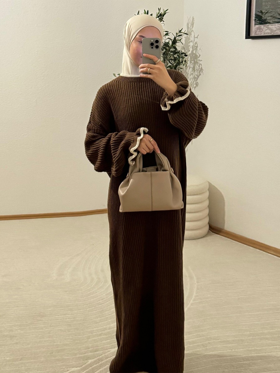 ชุดเดรสยาวแขนยาวลายดอกไม้สำหรั - Winter Clothing Dubai บทวิจารณ์และราคา