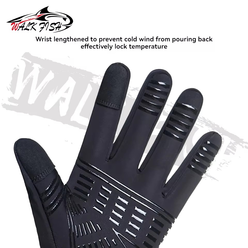 WALK FISH ถุงมือตกปลาให้ความอบ - Knit Glove Touch Screen บทวิจารณ์และราคา