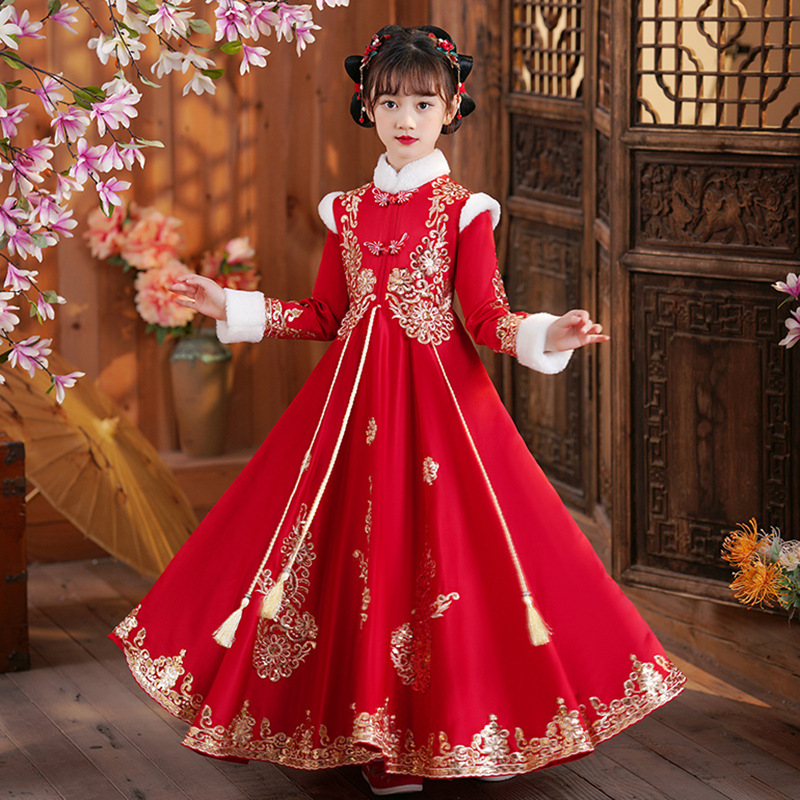 หญิงสีแดงจีนใหม่ปีเสื้อผ้าเด็ก - Winter Clothing Kids บทวิจารณ์และราคา