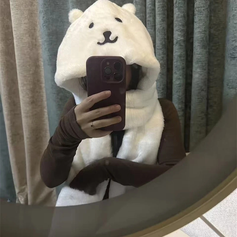 หมวกคลุมศีรษะแบบหนานุ่ม 3 in 1 - Winter Clothing Kids บทวิจารณ์และราคา