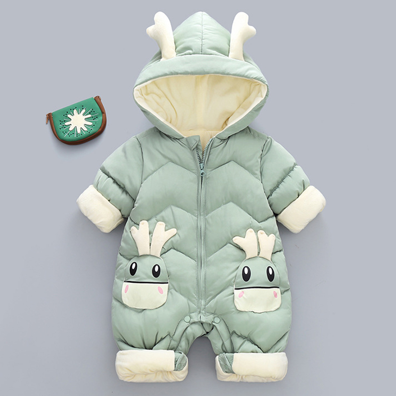 1-3Y ทารกหนากํามะหยี่ Rompers  - Winter Clothing 1 Year Old บทวิจารณ์และราคา