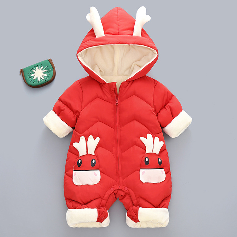 1-3Y ทารกหนากํามะหยี่ Rompers  - Winter Clothing 1 Year Old บทวิจารณ์และราคา