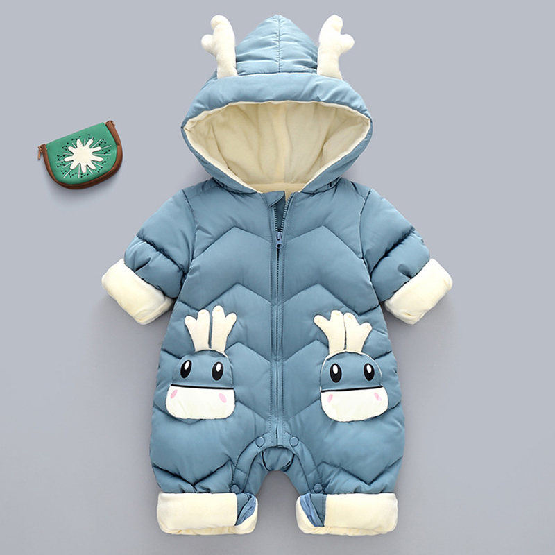 1-3Y ทารกหนากํามะหยี่ Rompers  - Winter Clothing 1 Year Old บทวิจารณ์และราคา