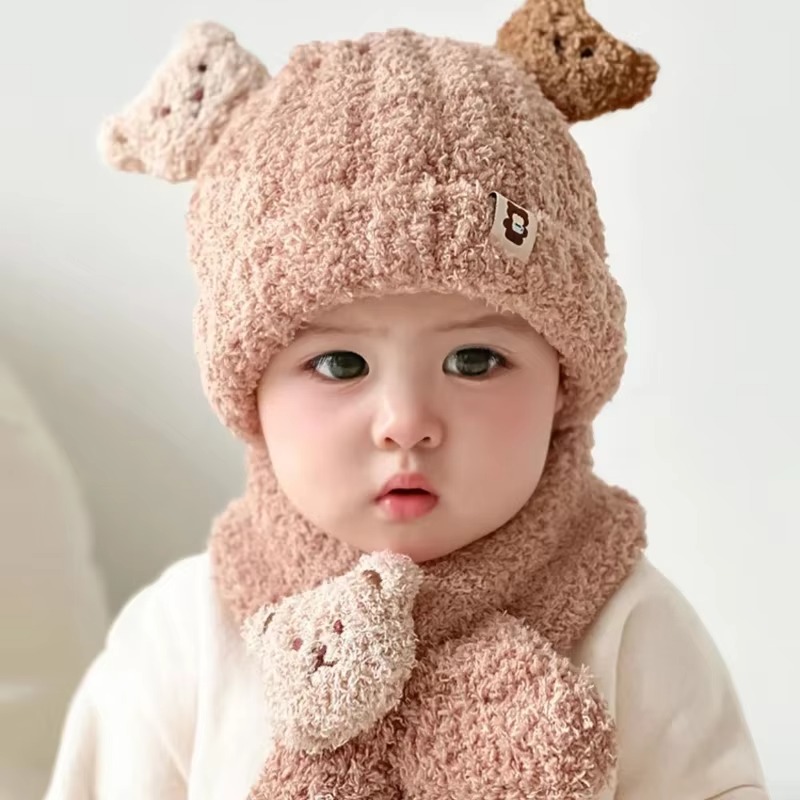 1-10 ชิ้น ชุดหมวกและผ้าพันคอเด - Winter Clothing For Babies บทวิจารณ์และราคา