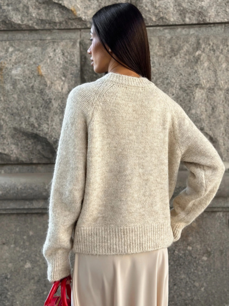 DGLUKE ลูกเรือคอถักเสื้อสเวตเต - Winter Clothing Zara บทวิจารณ์และราคา