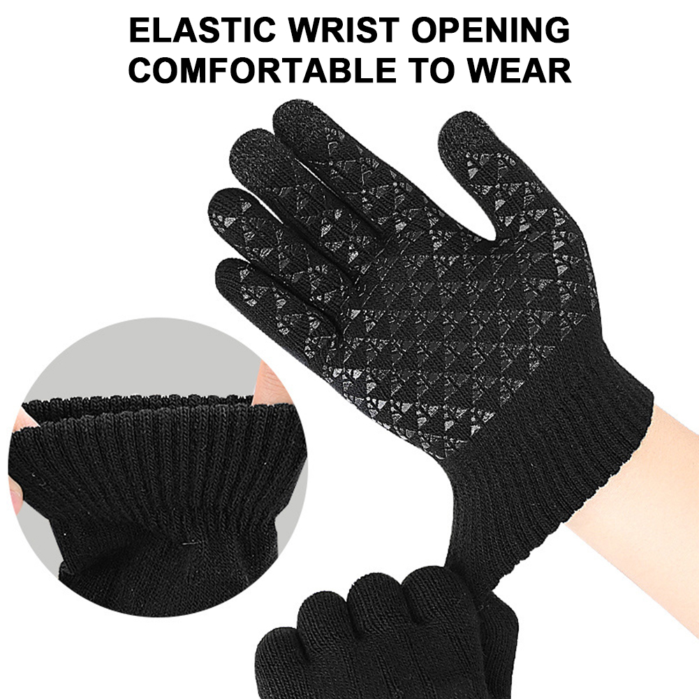 ถุงมือถักแบบมีฮีตเตอร์ USB 5-1 - Knit Glove Touch Screen บทวิจารณ์และราคา
