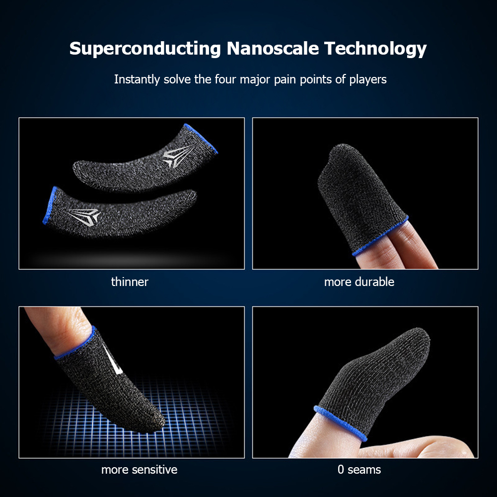 ปลอกนิ้วเล่นเกม 1 คู่ ปลอกนิ้ว - Knit Glove Touch Screen บทวิจารณ์และราคา